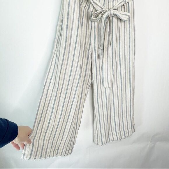 Cloth & stone Strapless short pants striped jumpsuit sz Small #NN - Picture 5 of 13